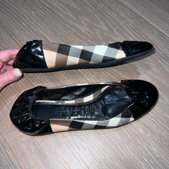 BURBERRY NOVA SOFT BALLERINA FLATS 36.5 - Picture 2 of 5